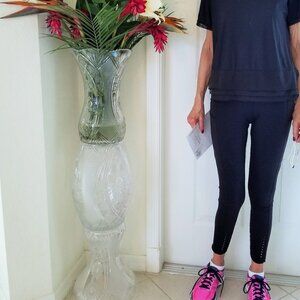 Cut Crystal 3 Piece Stacked Units 42 inch High 1 of a Kind Gorgeous Rare